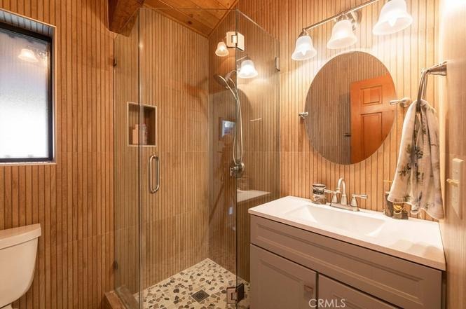 Spa-style bathroom